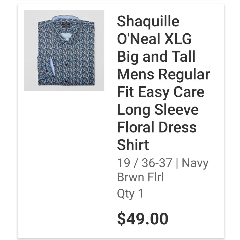Navy Floral Men's Shirt